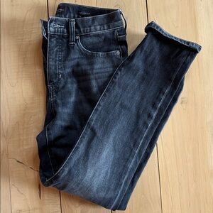 Banana Republic Woman's Dark Gray/black Skinny Jeans